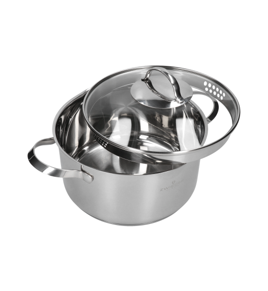 ZWIEGER VERON Komplet garnków z pokrywkami 18, 20, 22, 24 cm / stal nierdzewna