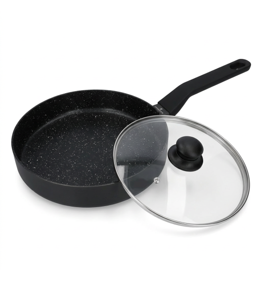 ZWIEGER VERON Patelnia 24 cm + Pokrywka szklana Tadar