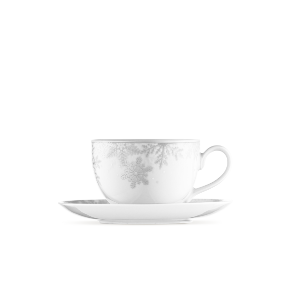 WYPRZEDAŻ! CHODZIEŻ YVETTE G629 ŚNIEŻYNKI Zestaw kawowy 10 el / 5 osób / porcelana