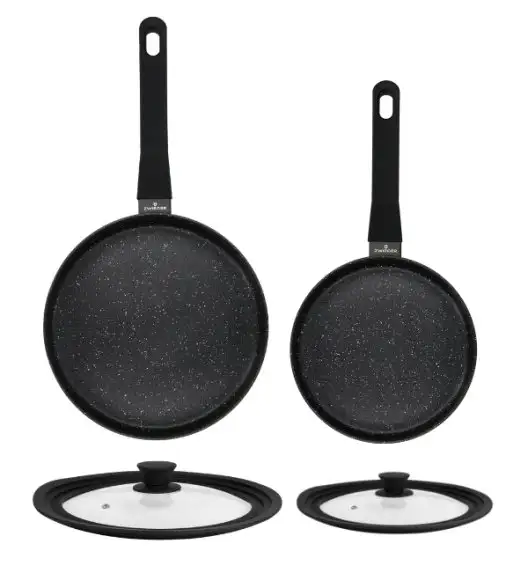 ZWIEGER VERON Komplet patelni 20, 28 cm + Pokrywki uniwersalne Tadar