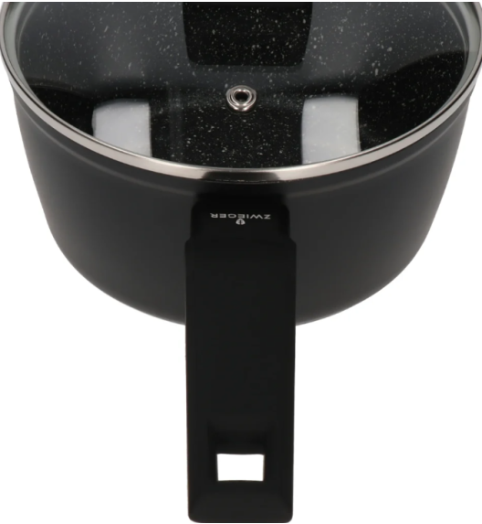 ZWIEGER FORTE Komplet garnków z pokrywkami 16, 18, 20, 24 cm + Patelnie 20, 24, 28 cm + Brytfanna LAVENA + Pokrywki silikonowe