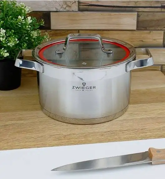 ZWIEGER KLASSIKER Komplet garnków z pokrywkami 11 el + Brytfanna LAVENA