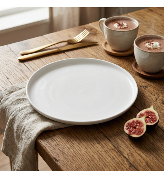 LUBIANA ANKARA | Serwis obiadowo - kawowy 126 el dla 18 osób | biała porcelana  