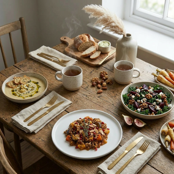 LUBIANA ANKARA | Serwis obiadowo - kawowy 168 el dla 24 osób | biała porcelana  