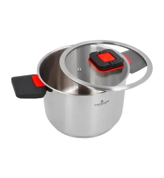ZWIEGER KOMPACT Komplet 3 garnków z pokrywkami + Brytfanna LAVENA