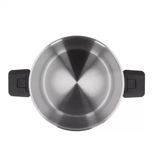 ZWIEGER KOMPACT BLACK Komplet 3 garnków z pokrywkami + Brytfanna LAVENA