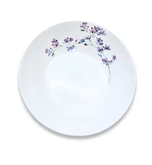 WYPRZEDAŻ! AMBITION LINUM Zestaw talerzy głębokich i deserowych 12 elementów dla 6 osób / szkło