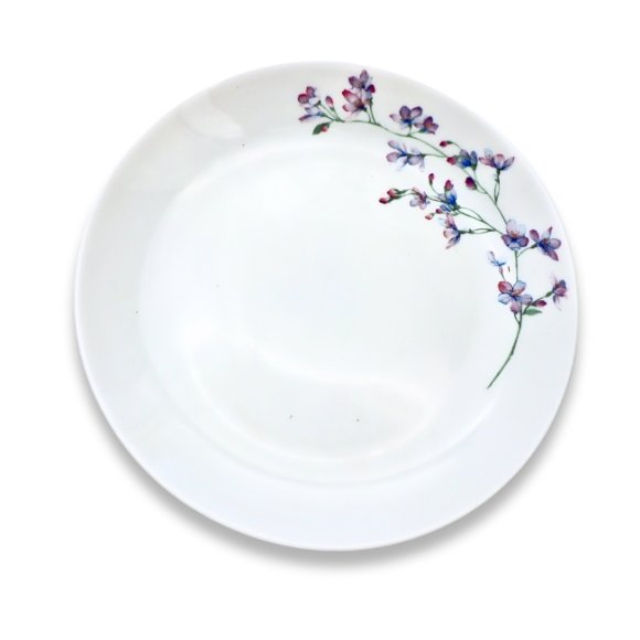 WYPRZEDAŻ! AMBITION LINUM Talerz obiadowy 24 cm / szkło