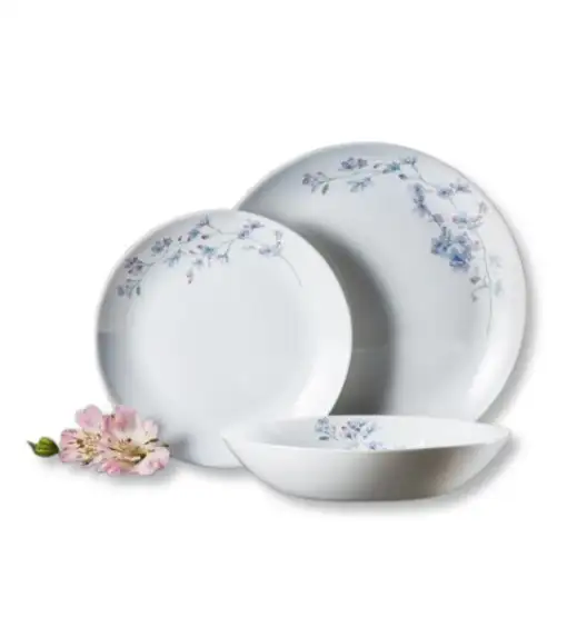 WYPRZEDAŻ! AMBITION LINUM Talerz obiadowy 24 cm / szkło