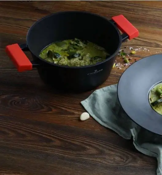 WYPRZEDAŻ! ZWIEGER OBSIDIAN Garnek bez pokrywki 5,5 l/  28 cm GREBLON C3+ / RYSY 