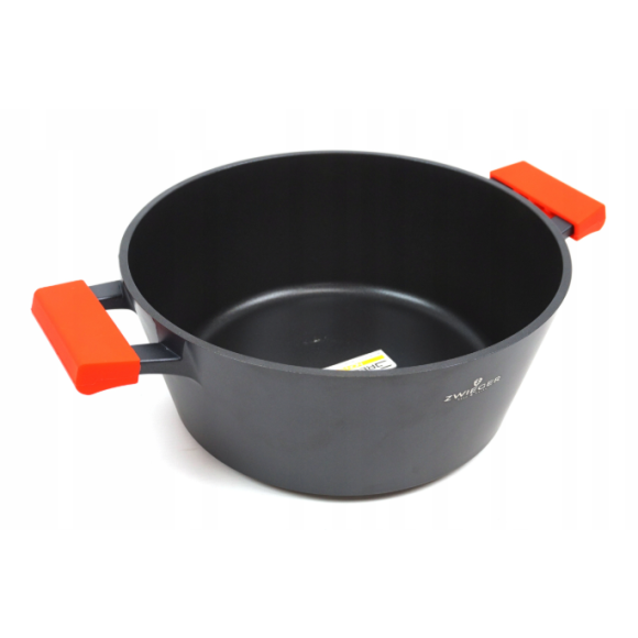 WYPRZEDAŻ! ZWIEGER OBSIDIAN Garnek bez pokrywki 5,5 l/  28 cm GREBLON C3+ / RYSY 