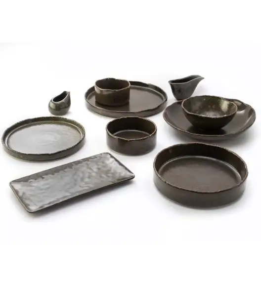 VERLO ALGA Talerz płaski deserowy 20,5 cm, ciemnozielony