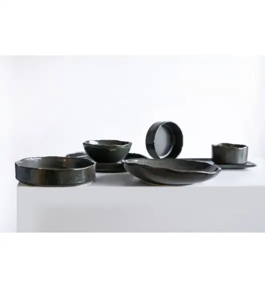 VERLO ALGA Talerz płaski deserowy 20,5 cm, ciemnozielony