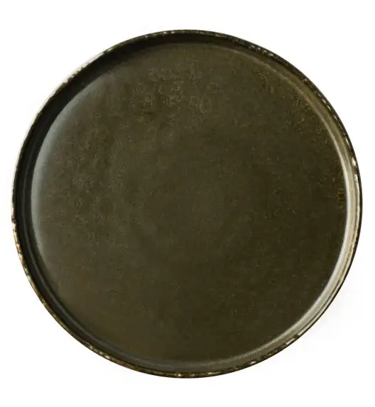 VERLO ALGA Talerz płaski obiadowy 25 cm, ciemnozielony