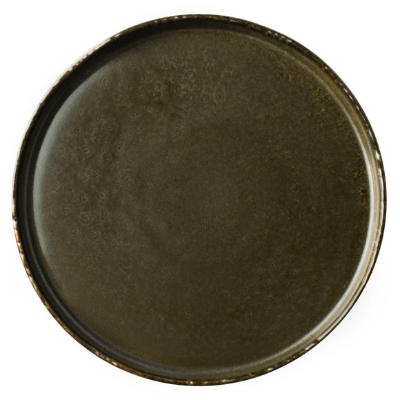 VERLO ALGA Talerz płaski obiadowy 25 cm, ciemnozielony