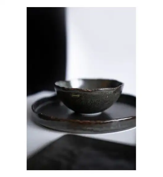 VERLO ALGA Talerz płaski deserowy 21 cm, ciemnozielony