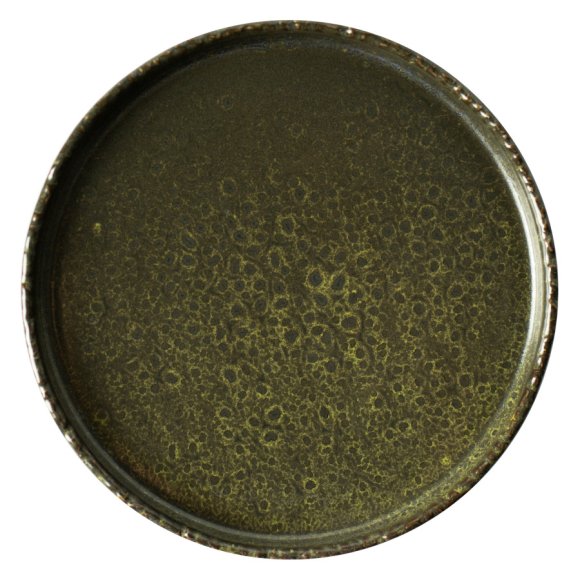 VERLO ALGA Talerz płaski deserowy 21 cm, ciemnozielony