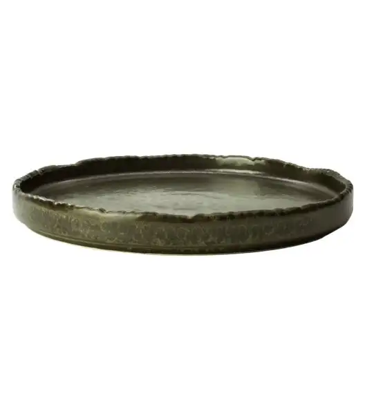 VERLO ALGA Talerz płaski deserowy 21 cm, ciemnozielony