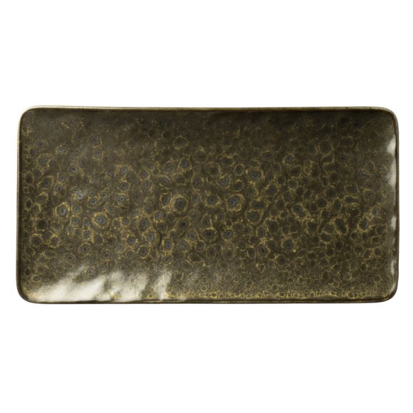 VERLO ALGA Półmis, talerz płaski prostokątny 25x13 cm, ciemnozielony