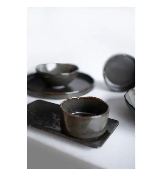 VERLO ALGA Półmis, talerz płaski prostokątny 25x13 cm, ciemnozielony