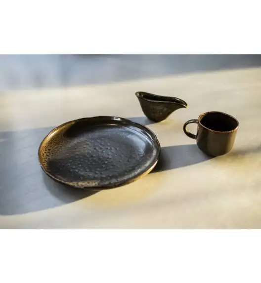 VERLO ALGA Talerz płaski płytki obiadowy do serwowania 28 cm, ciemnozielony