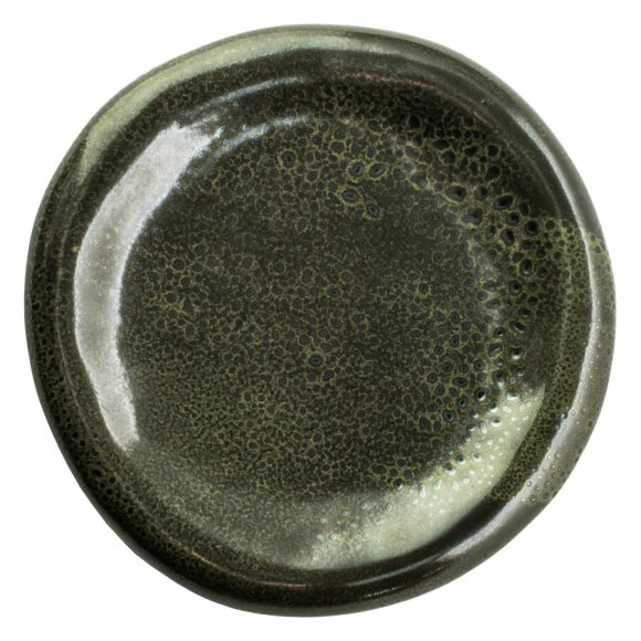 VERLO ALGA Talerz płaski płytki 24 cm, ciemnozielony