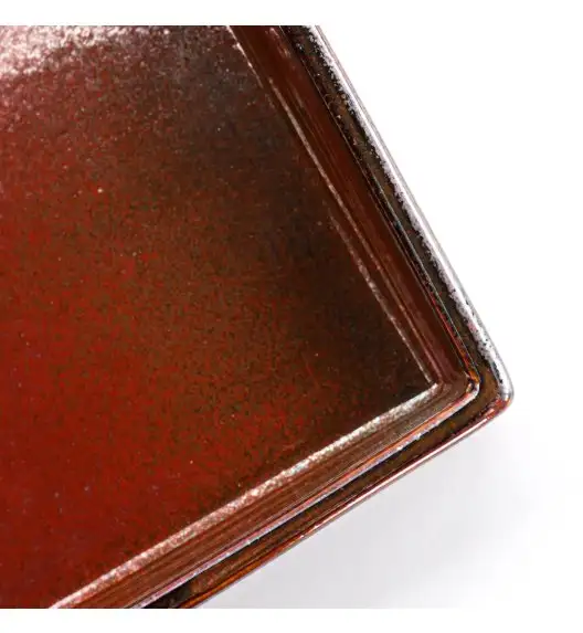 VERLO FLAME Talerz głęboki 22,5x17,5 cm prostokątny, ceglasty