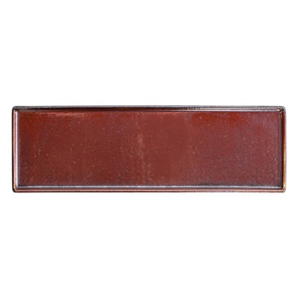 VERLO FLAME Półmis 34x11 cm prostokątny, ceglasty