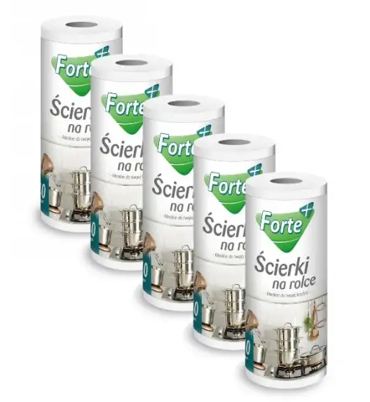 FORTE+ Komplet 5x Ścierki na rolce 40 szt.