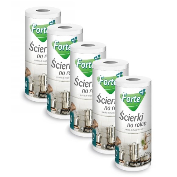FORTE+ Komplet 5x Ścierki na rolce 40 szt.