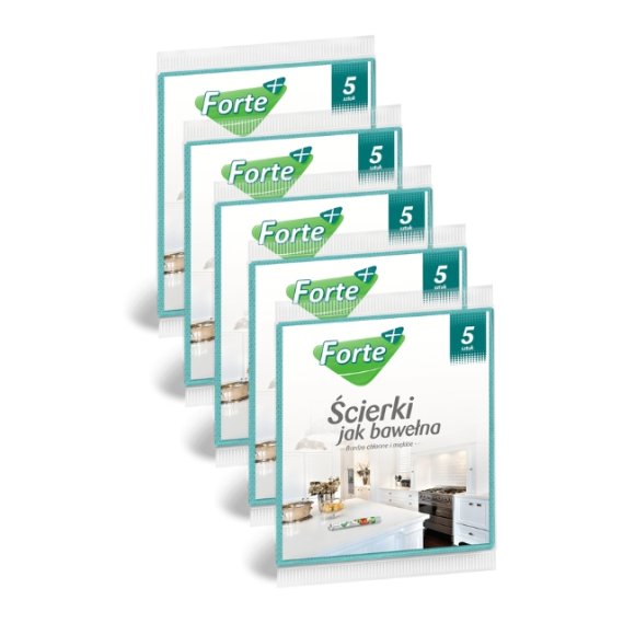 FORTE+ Komplet 5x Ścierki jak bawełna 5 szt.