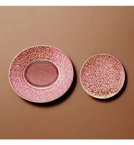 VERLO AMOUR Talerz płaski 20,3 cm, czerwony