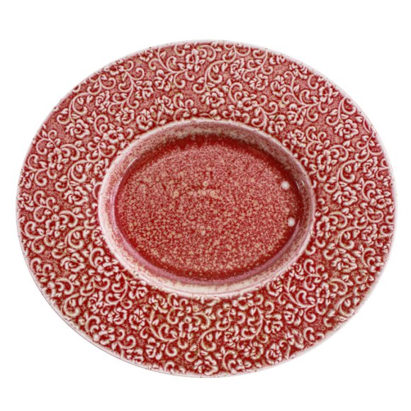 VERLO AMOUR Talerz owalny 28,5 x 3 cm, czerwony