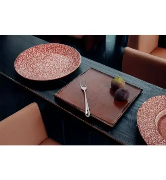 VERLO AMOUR Talerz owalny 28,5 x 3 cm, czerwony