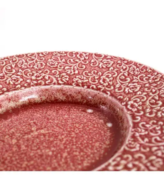 VERLO AMOUR Talerz owalny 28,5 x 3 cm, czerwony