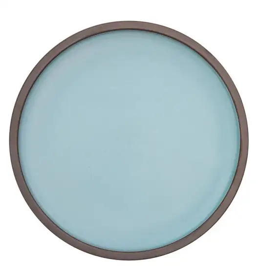 VERLO CHOCO Talerz płaski obiadowy 26 cm, brązowo-niebieski