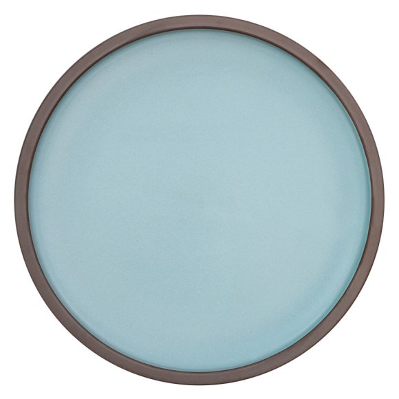 VERLO CHOCO Talerz płaski obiadowy 26 cm, brązowo-niebieski