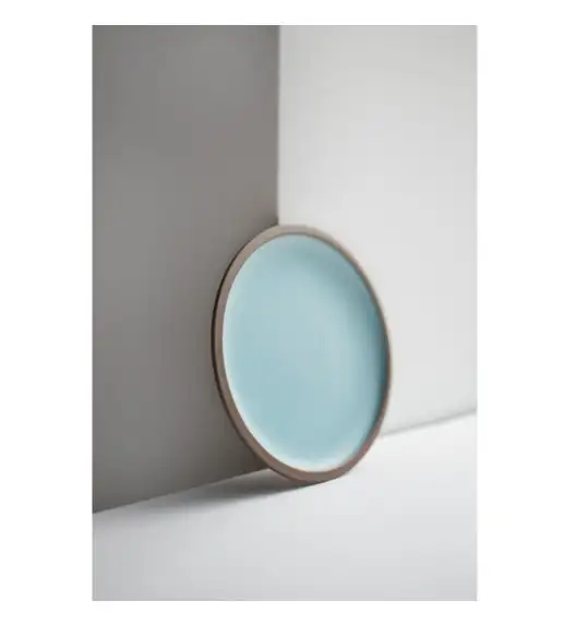 VERLO CHOCO Talerz płaski deserowy 20 cm, brązowo-niebieski