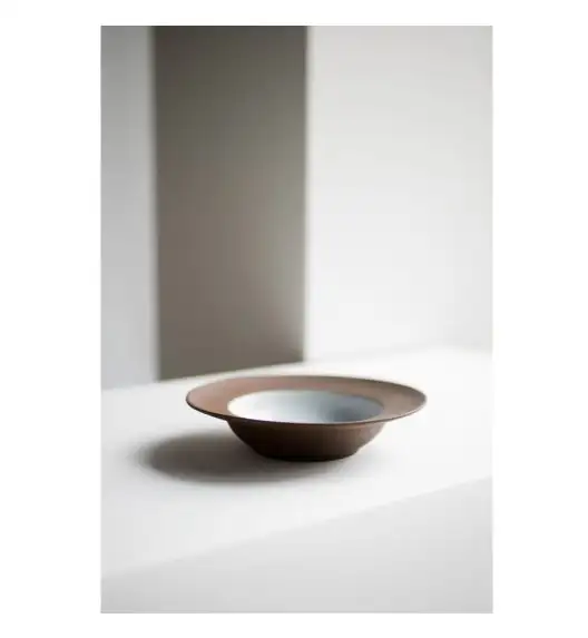 VERLO CHOCO Talerz głęboki 300 ml, 20 cm brązowo-biały