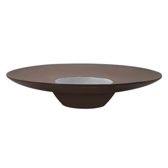 VERLO CHOCO Talerz głęboki do pasty 250 ml, 29 cm brązowo-biały