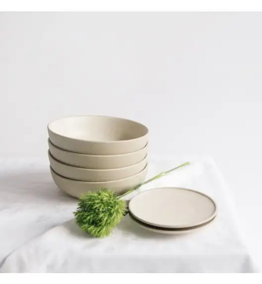 VERLO LESS Talerz głęboki 1000 ml, 20 cm beżowy