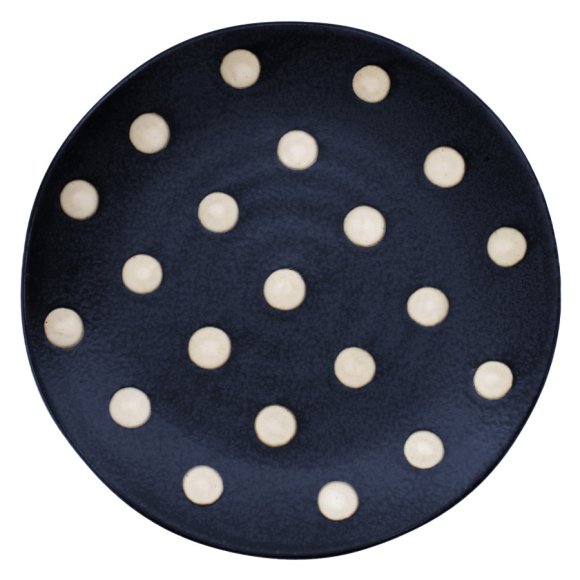 VERLO GROCHY Talerz płaski deserowy 21 cm, granatowy