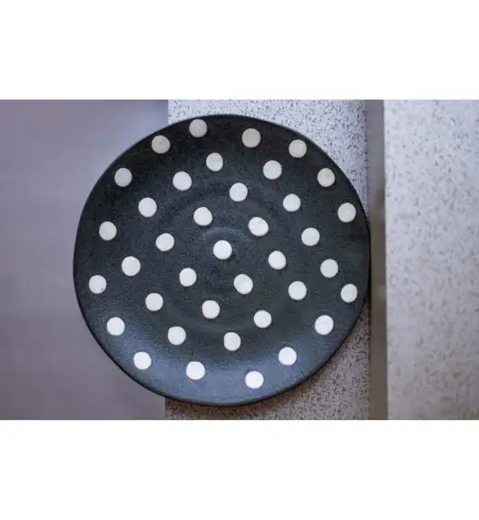 VERLO GROCHY Talerz płaski deserowy 21 cm, granatowy