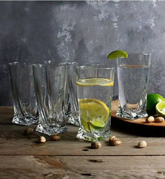 BOHEMIA QUADRO Komplet 6 kieliszków do wódki / szkło kryształowe / CR2A500