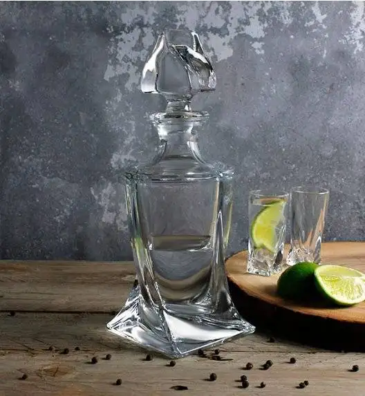 BOHEMIA QUADRO Karafka do likieru 500 ml / szkło kryształowe / CR1A500