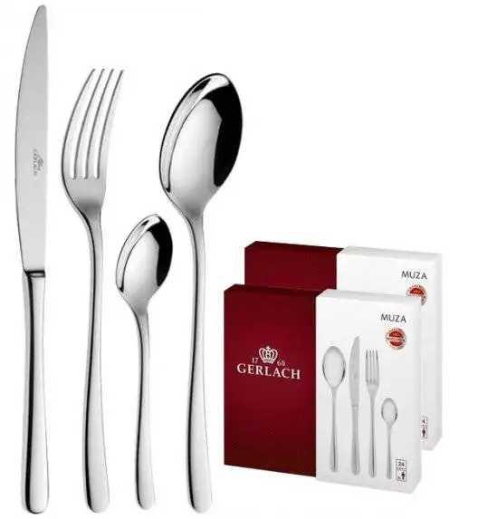 Gerlach Muza Sztućce Komplet 48 el (2x24) pudełko / 12 osób / połysk