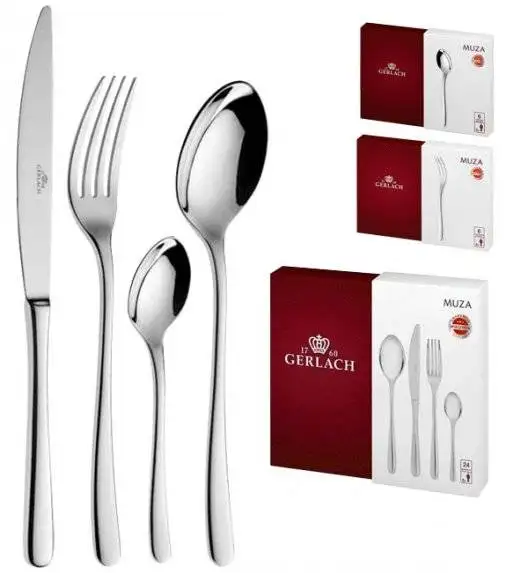 Gerlach Muza Sztućce 36 el 24+dodatki / 6 osób (połysk)