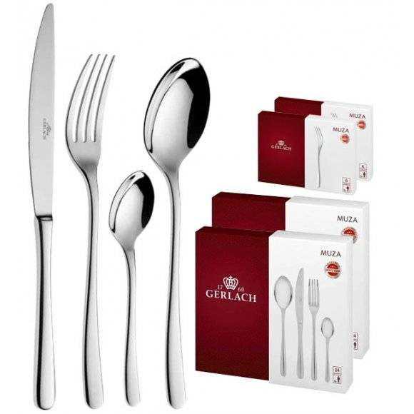 Gerlach Muza Sztućce 60 el 2x24+dodatki / 12 osób (połysk)
