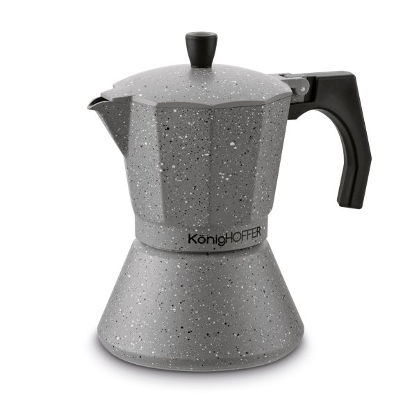 KÖNIGHOFFER GREY STONE MARBLE Kawiarka do espresso 300 ml / aluminium
