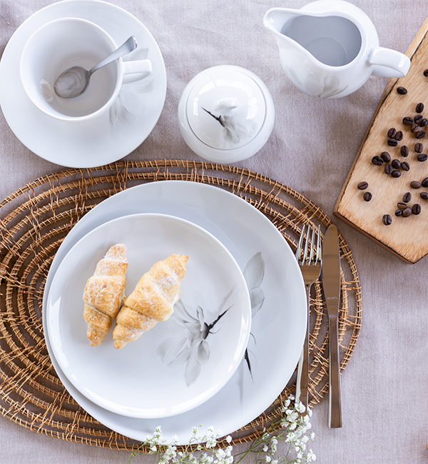 Lubiana Magnolia zestaw obiadowy 6/18